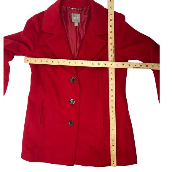 J.JILL Red Wool Blend Coat Size XS PETITE - Picture 8 of 11